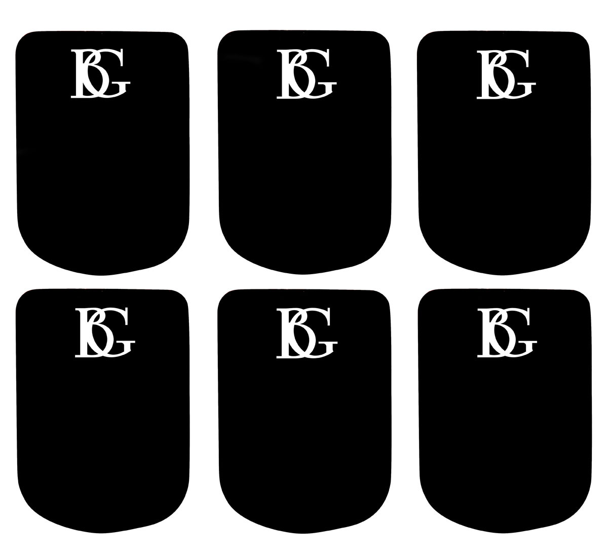 BG FRANCE Pastilles Protège Bec Noir Petit 08MM (X6)