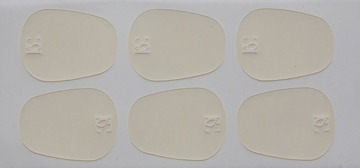 BG FRANCE Pastilles Protège Bec Transparent - Large 04MM (X6)