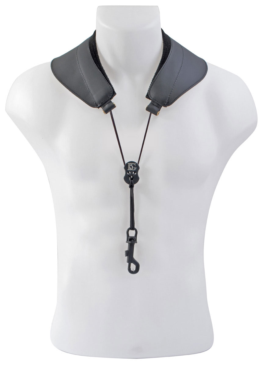 BG FRANCE S70SH - SAXOPHONE YOKE LEATHER STRAP (SNAP HOOK)