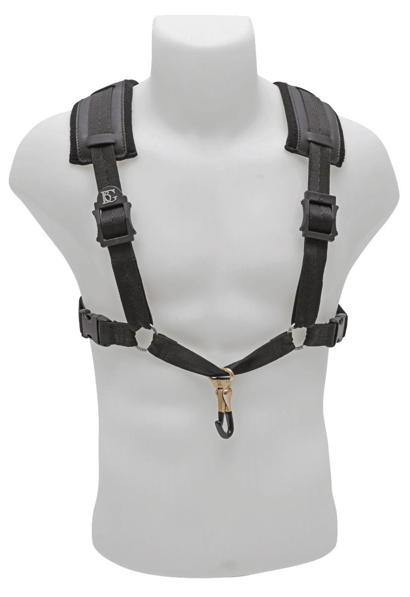 BG FRANCE SAXOPHONE COMFORT HARNESS - METAL CARABINER - MEN XL