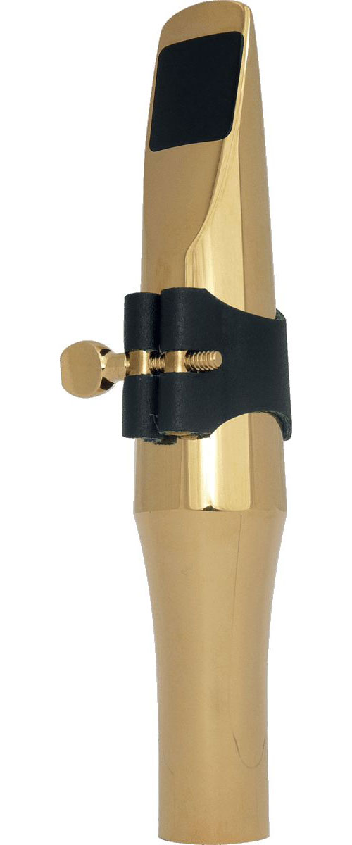 BRANCHER GOLD PLATED METAL BARITONE SAX MOUTHPIECE - BALANCE OPENING 29
