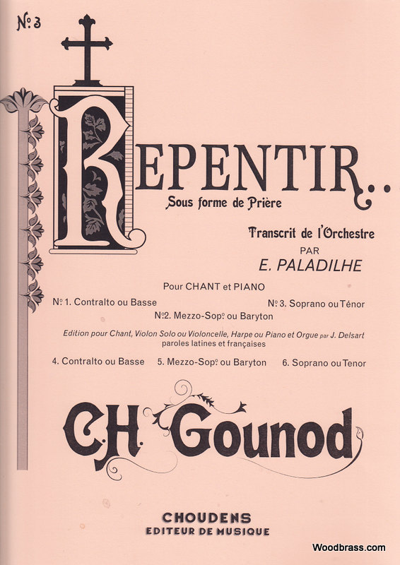 CHOUDENS Gounod C. - Repentir - Chant & Piano