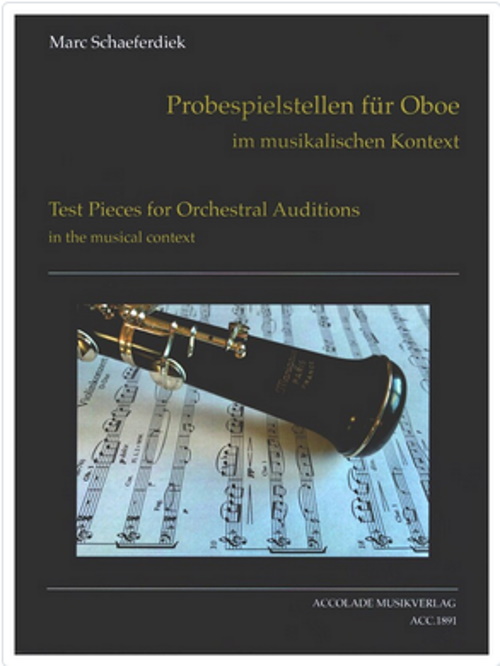 ACCOLADE MUSIKVERLAG SCHAEFERDIEK MARC - PROBESPIELSTELLEN FUR OBOE