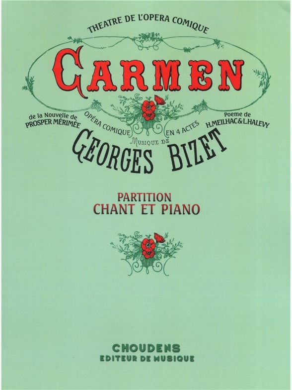 CHOUDENS BIZET - CARMEN - CHANT, PIANO