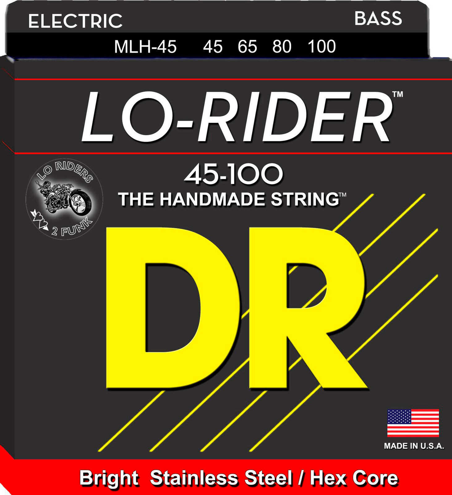 DR STRINGS MLH-45 LO-rider Bright 45-100