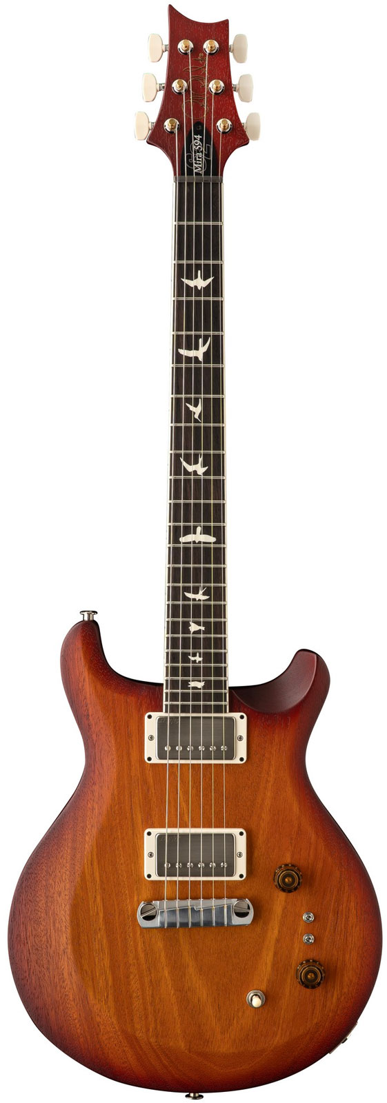 PRS S2 Mira 594 Satin Dark Cherry Sunburst