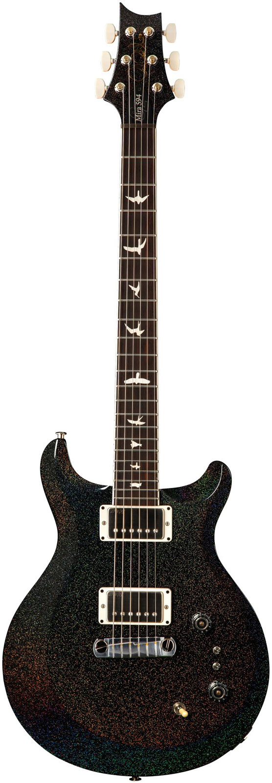 PRS S2 Mira 594 Black Rainbow Holoflake