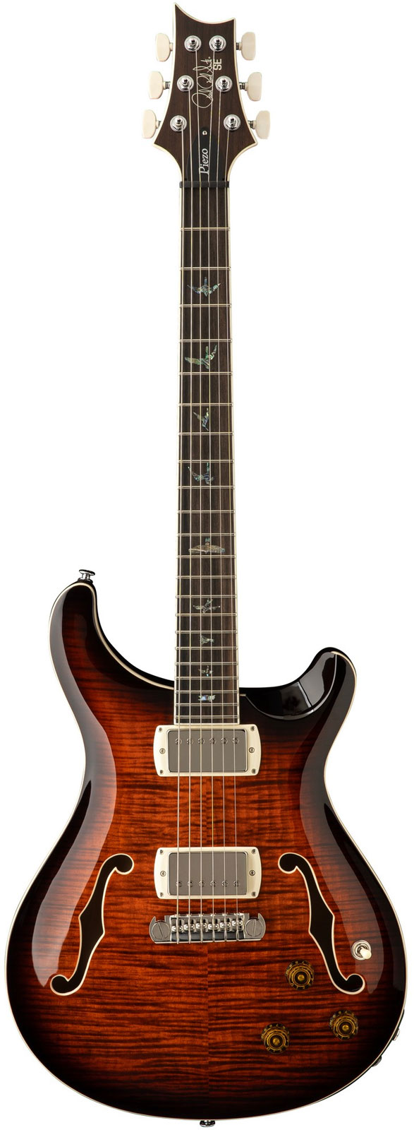 PRS HB II PIEZO SE OB ORANGE TIGER SMOKEBURST