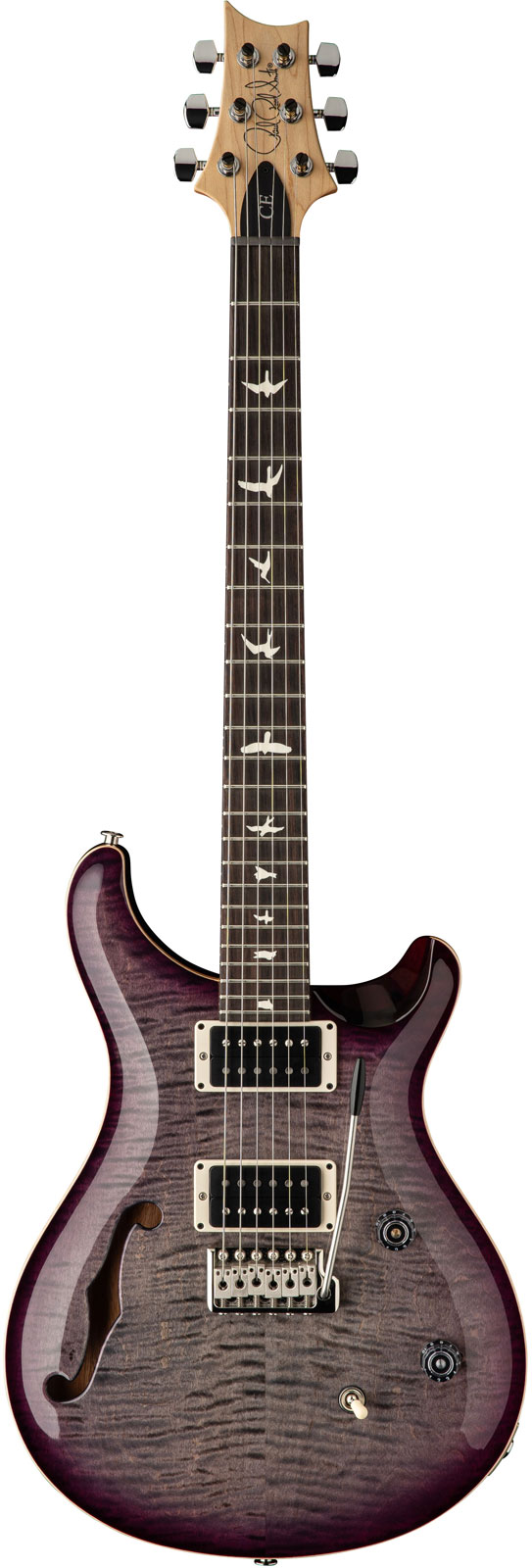 PRS ce24 sh faded gray black purple burst