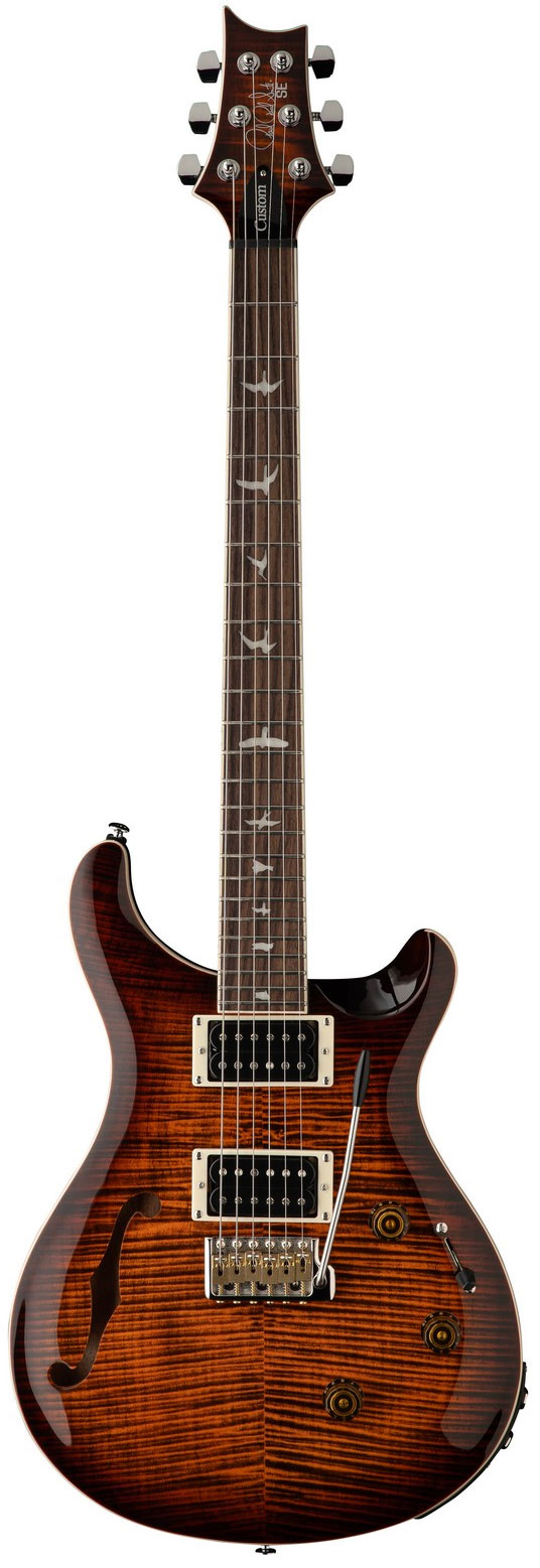 PRS Custom 24 Se Sh Piezo Orange Tiger Smokeburst