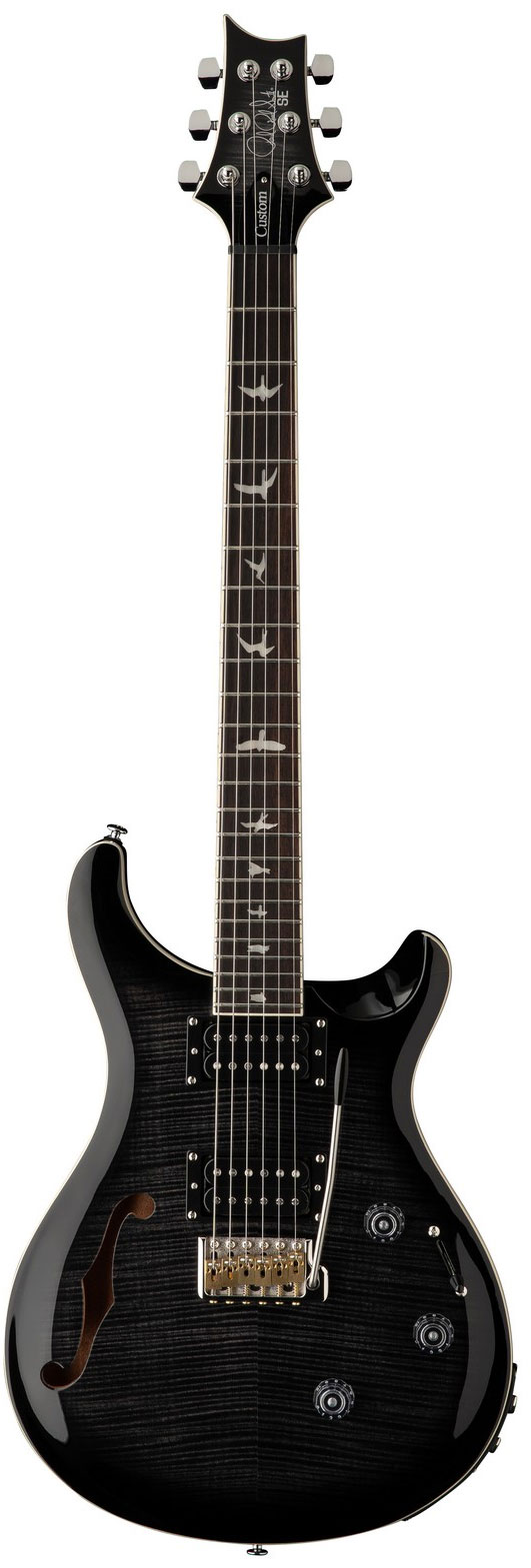 PRS Custom 24 Se Sh Piezo Charcoal Burst