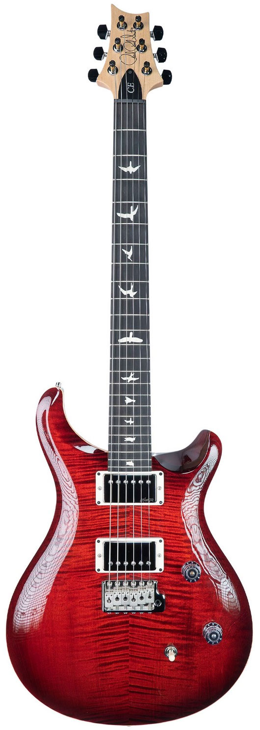 PRS Ce24 Ltd Fire Red Burst