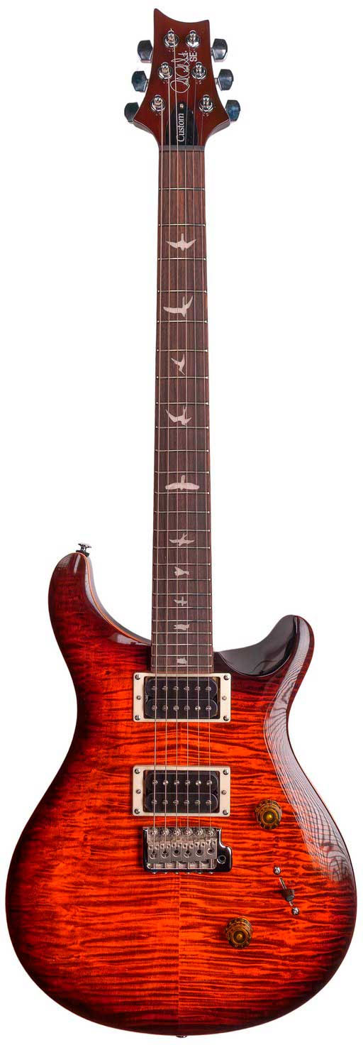 PRS SE Custom 24 Orange Tiger Smokeburst LTD