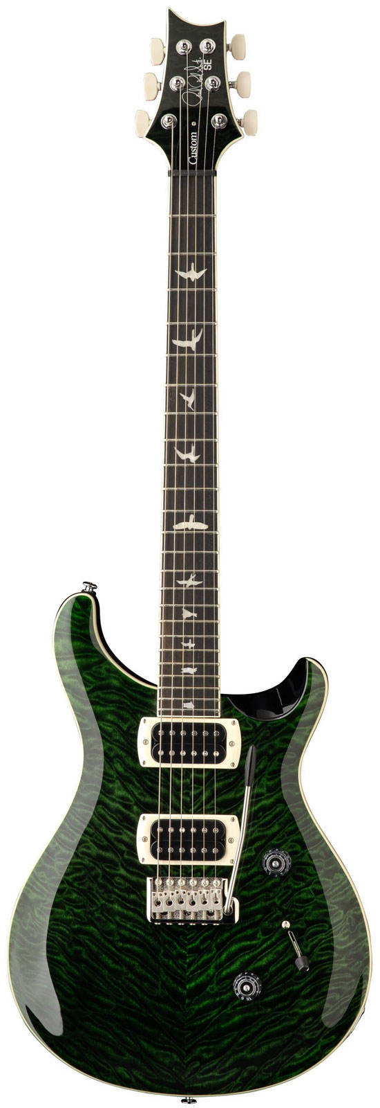 PRS CUSTOM 24 SE QUILT TEAL BLACK