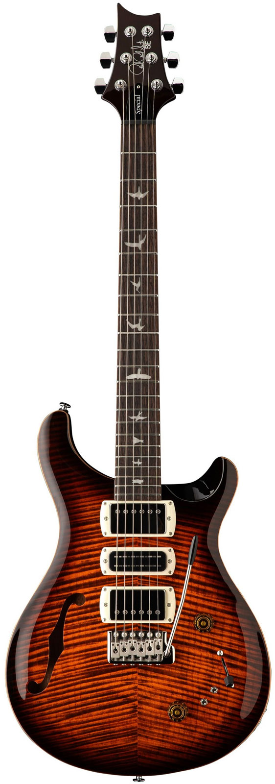 PRS SE Special Semi-Hollow Orange Tiger Smokeburst