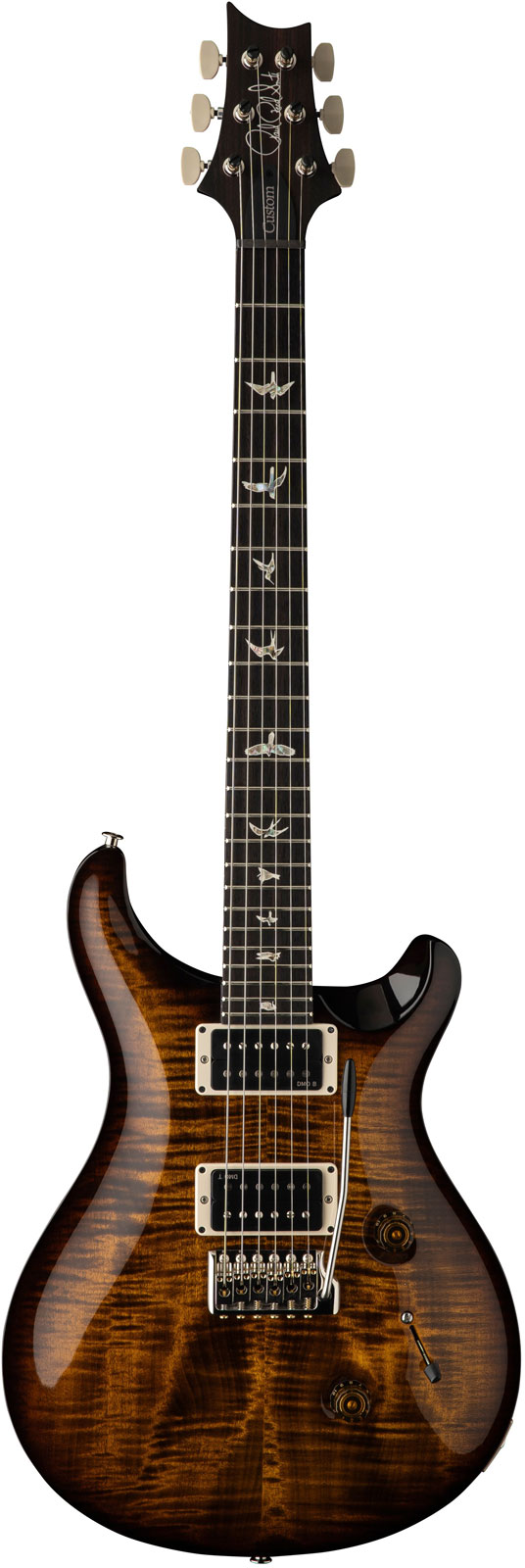 PRS Custom 24 Black Gold Wraparound Burst