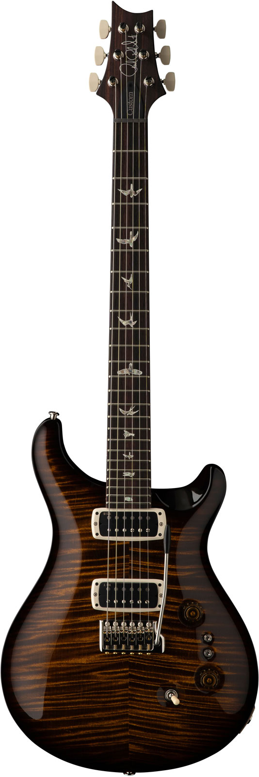 PRS Custom 24-08 Black Gold Wraparound Burst