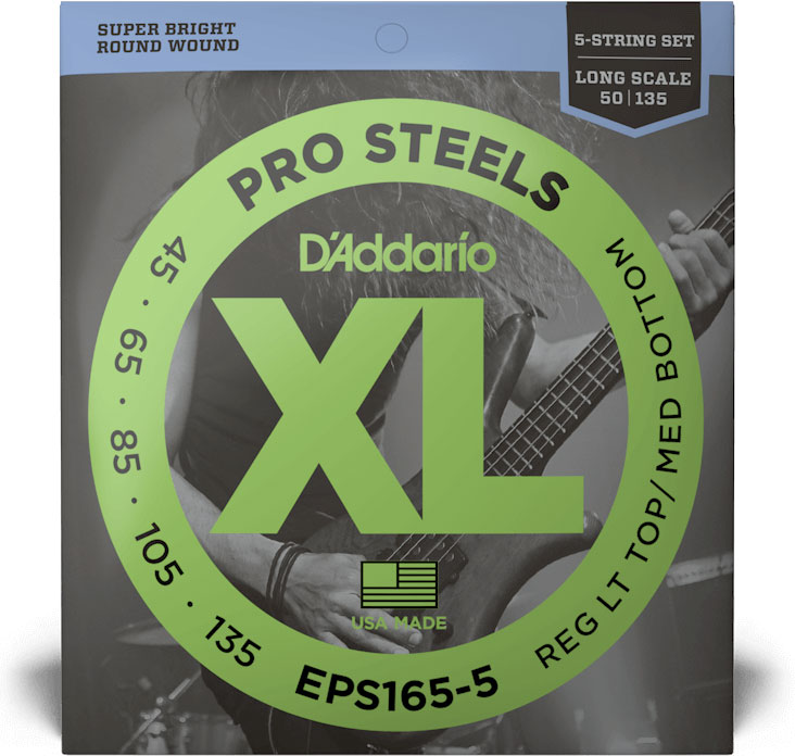D'ADDARIO AND CO EPS165-5 PROSTEELS LONG SCALE 5C 45-135