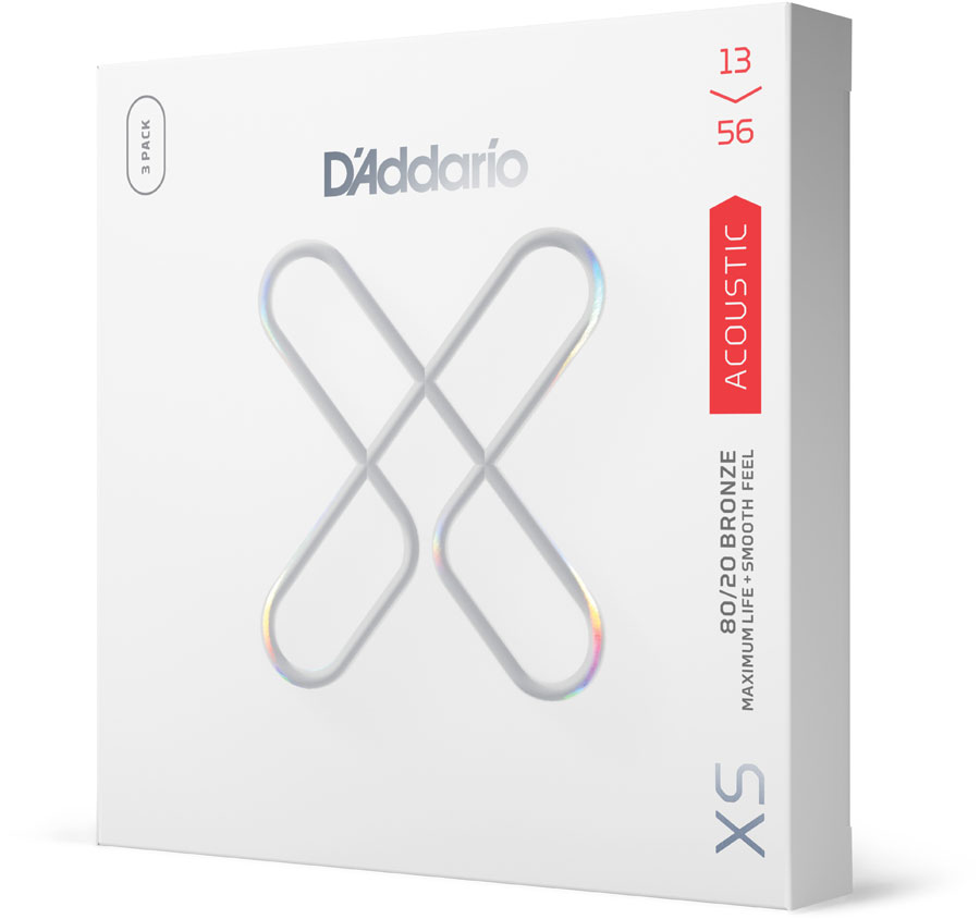 D'ADDARIO AND CO XSABR1356-3P 13-56 Medium, XS 80/20 Coated 3-Pack