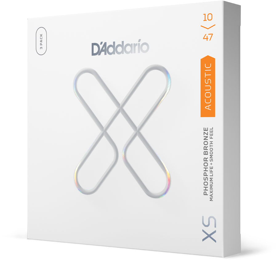 D'ADDARIO AND CO XSAPB1047-3P 10-47 Extra Light, XS PB Coated 3-Pack 