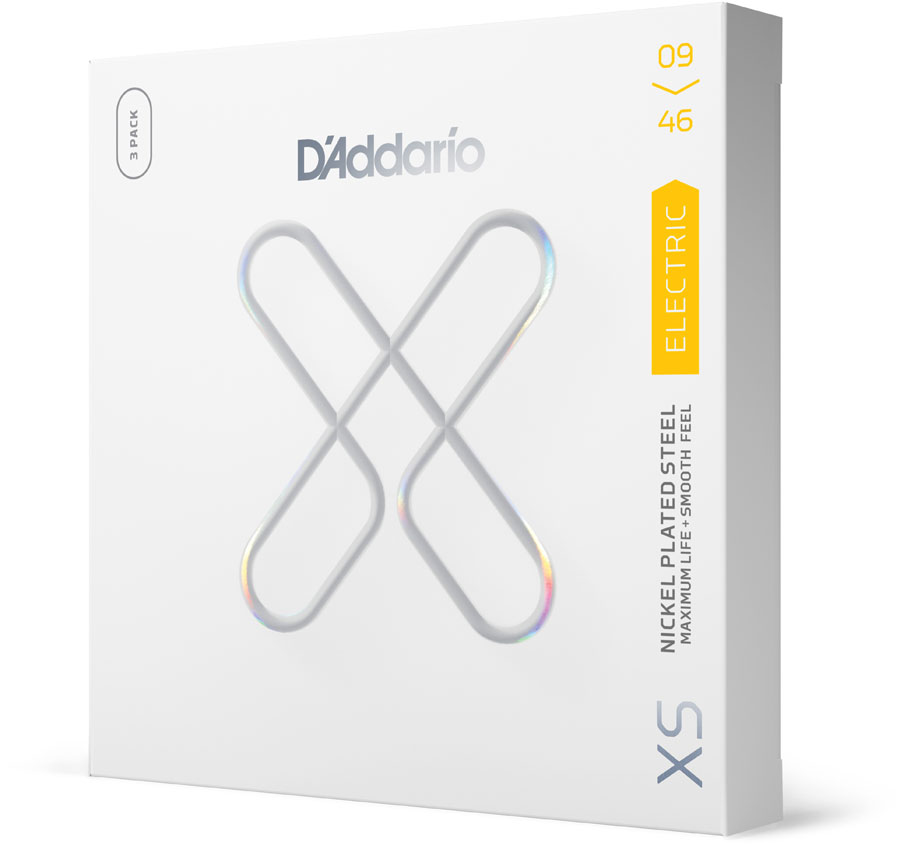 D'ADDARIO AND CO XSE0946-3P 09-46 Super Lt Top/Reg Btm, XS Nickel Coated 3-Pack