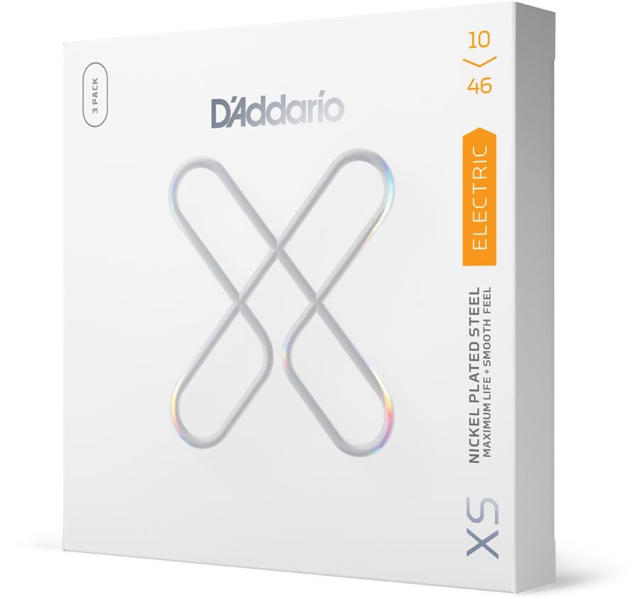 D'ADDARIO AND CO XSE1046-3P 10-46 REGULAR LIGHT, XS NICKEL COATED 3-PACK