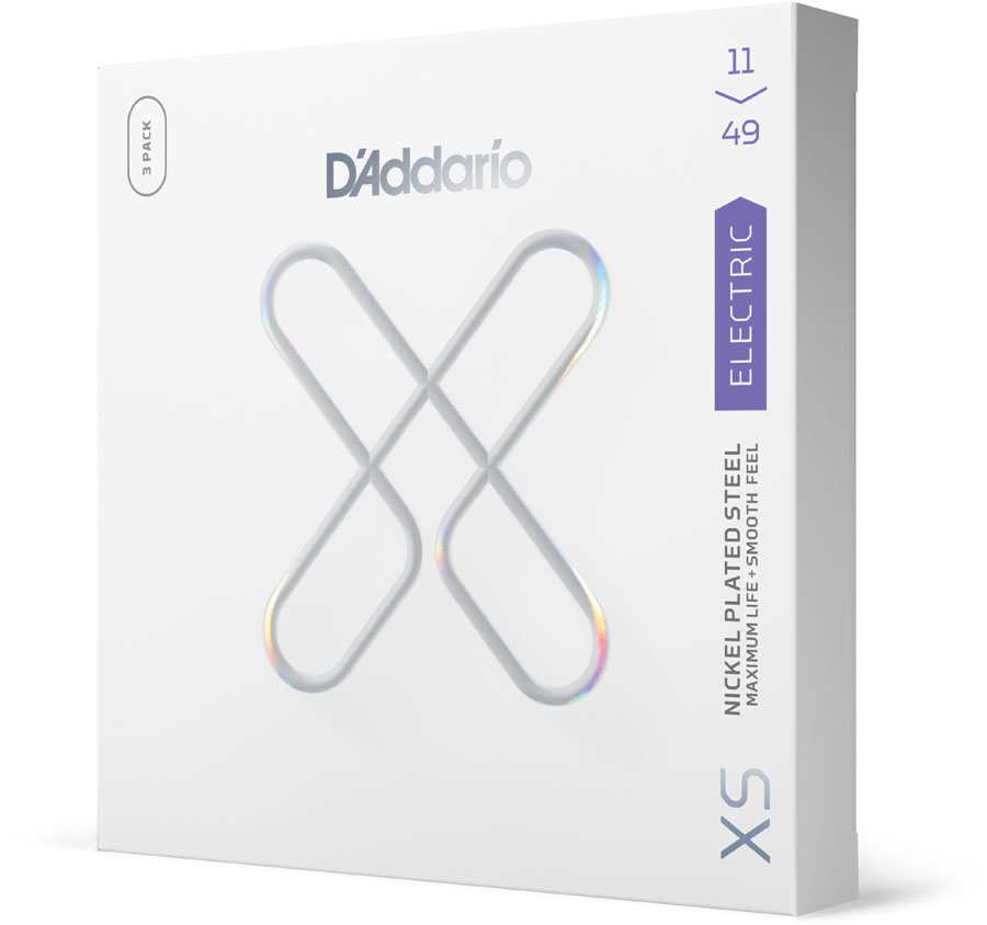D'ADDARIO AND CO XSE1149-3P 11-49 Medium, XS Nickel Coated 3-Pack