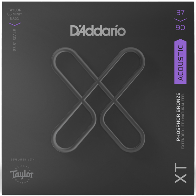 D'ADDARIO AND CO XTB3790GS XT Phosphor Bronze, Taylor GS Mini, 37-90 Custom Light
