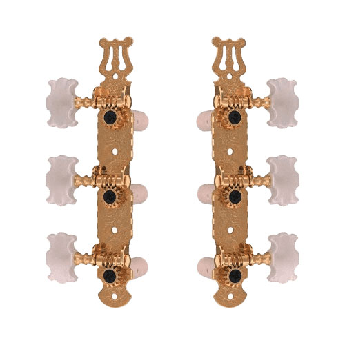 YELLOW PARTS 6 MACHINE HEADS CLASSIC GUITAR