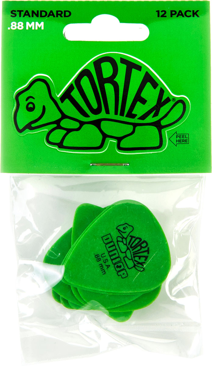 JIM DUNLOP 418P88 PACK 12 TORTEX STANDARD 0.88 MM