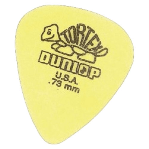 JIM DUNLOP PICK TORTEX 0.73MM YELLOW