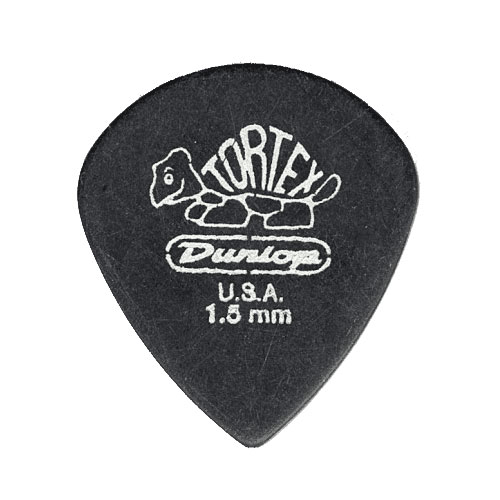 JIM DUNLOP 482P150 Tortex Pitch Noir 1,50mm (par 12)