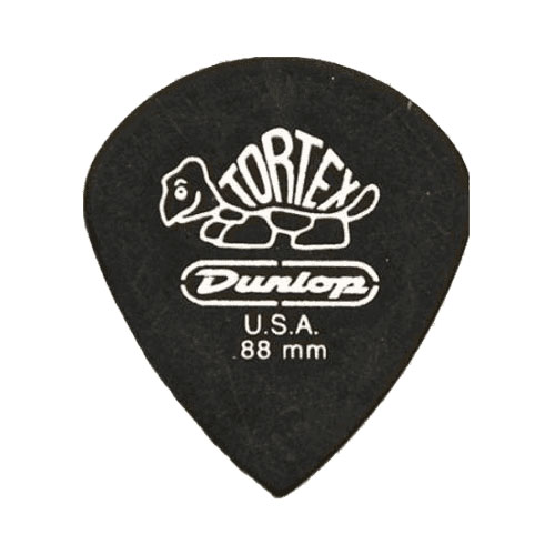 JIM DUNLOP 482P88 Tortex Pitch Noir 0,88mm (par 12)