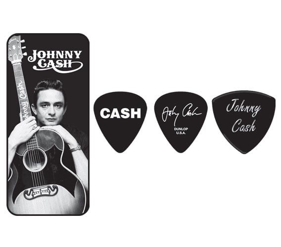 JIM DUNLOP JCPT01M BOITE EN METAL DE 6 MOTIF JOHNNY CASH MEMPHIS