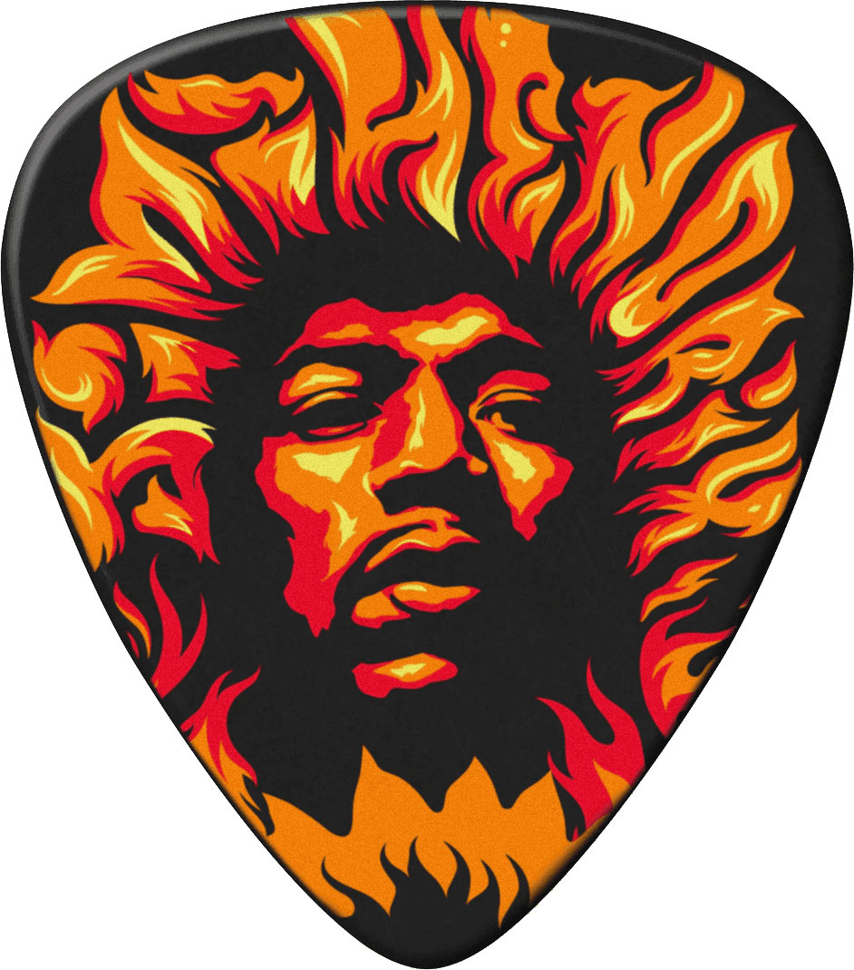 JIM DUNLOP Jimi Hendrix Fire, Player'S Pack De 6