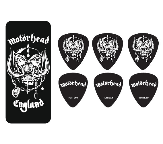 JIM DUNLOP MHPT01 Boite en Metal de 6 Motif Motorhead Warpig