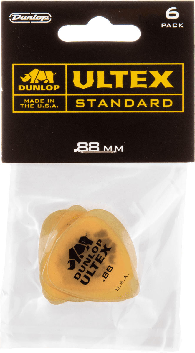 JIM DUNLOP 421P88 ULTEX / STANDARD / PLAYER'S PACK OF 6 0,88MM