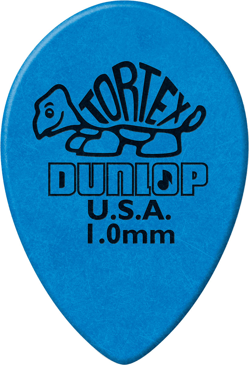 JIM DUNLOP TORTEX SMALL TEARDROP, BAG OF 36, BLUE, 1.00 MM