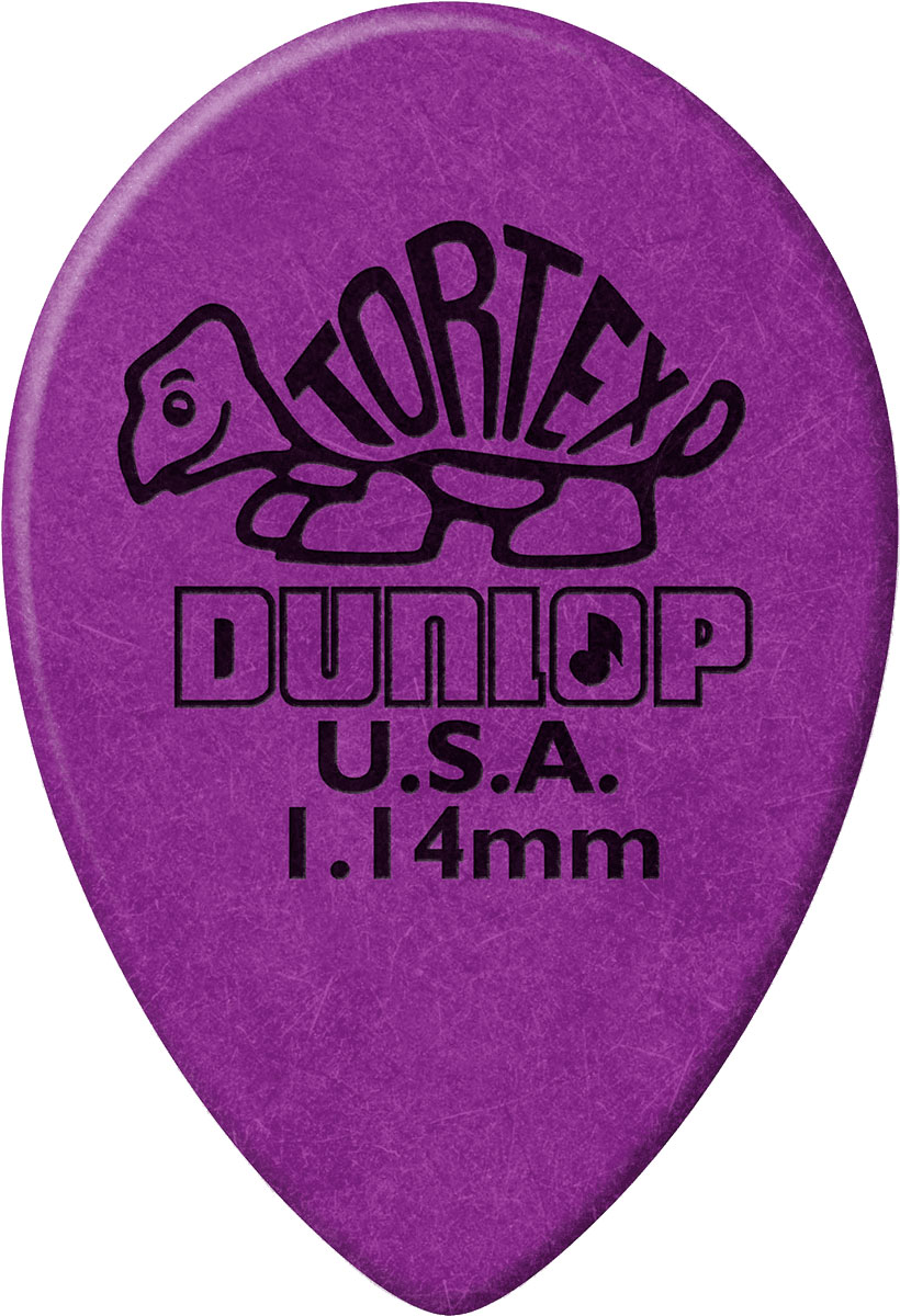 JIM DUNLOP TORTEX MEDIATOR SMALL TEAR DROP 1,14MM BAG OF 36