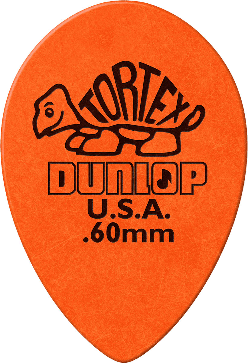 JIM DUNLOP TORTEX SMALL TEARDROP, BAG OF 36, ORANGE, 0.60 MM