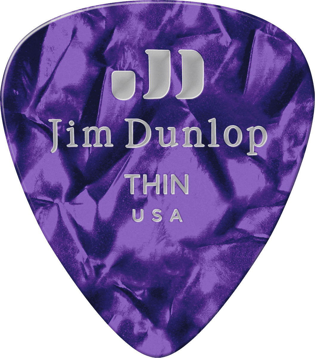 JIM DUNLOP Celluloid, Par 12, Purple, Thin