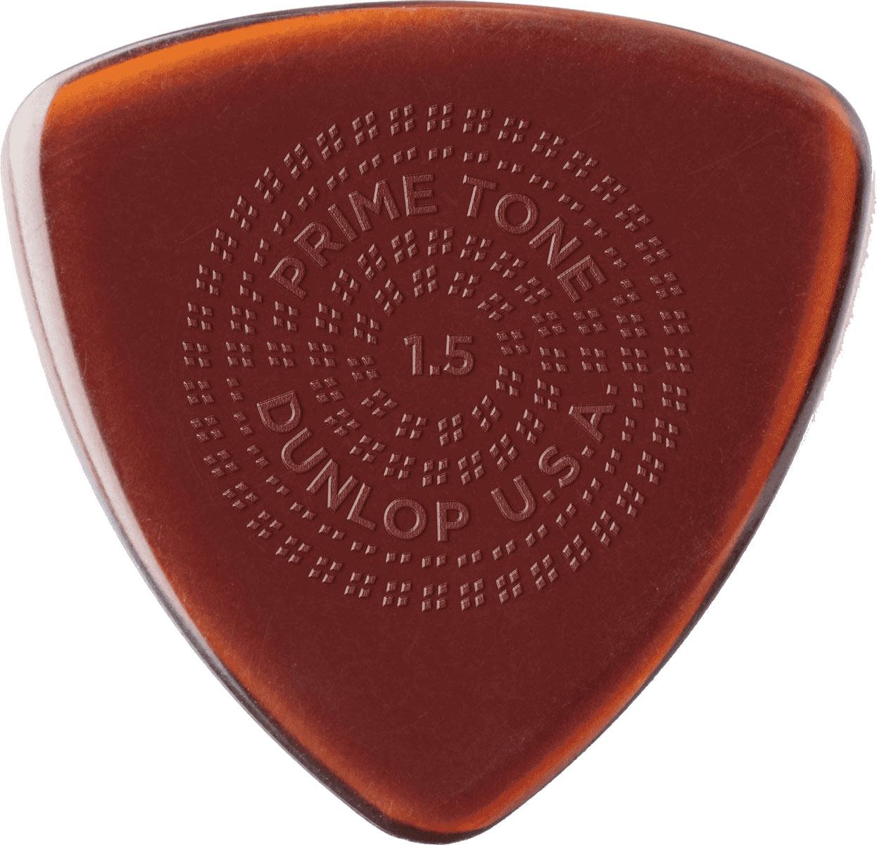 JIM DUNLOP PRIMETONE TRIANGLE GRIP, BAG OF 12, BROWN, 1.50 MM
