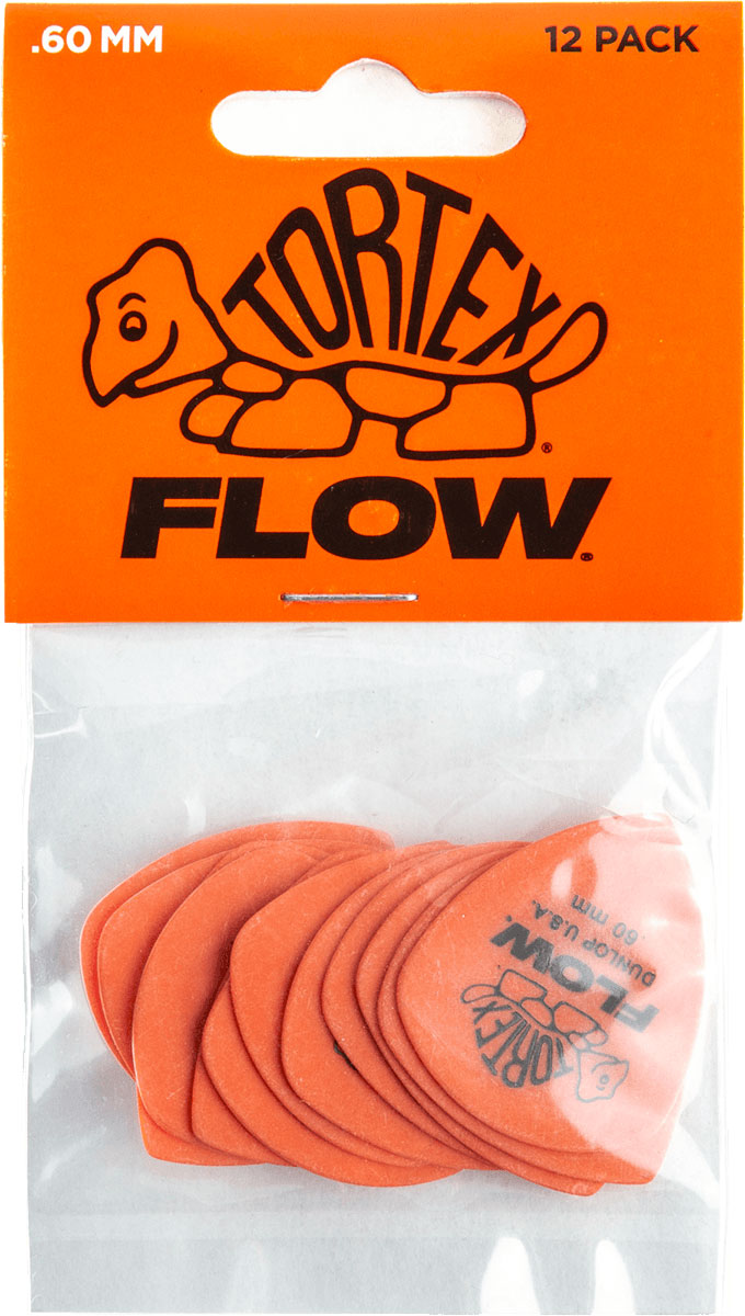 JIM DUNLOP Tortex Flow Standard 0,60Mm Sachet De 12