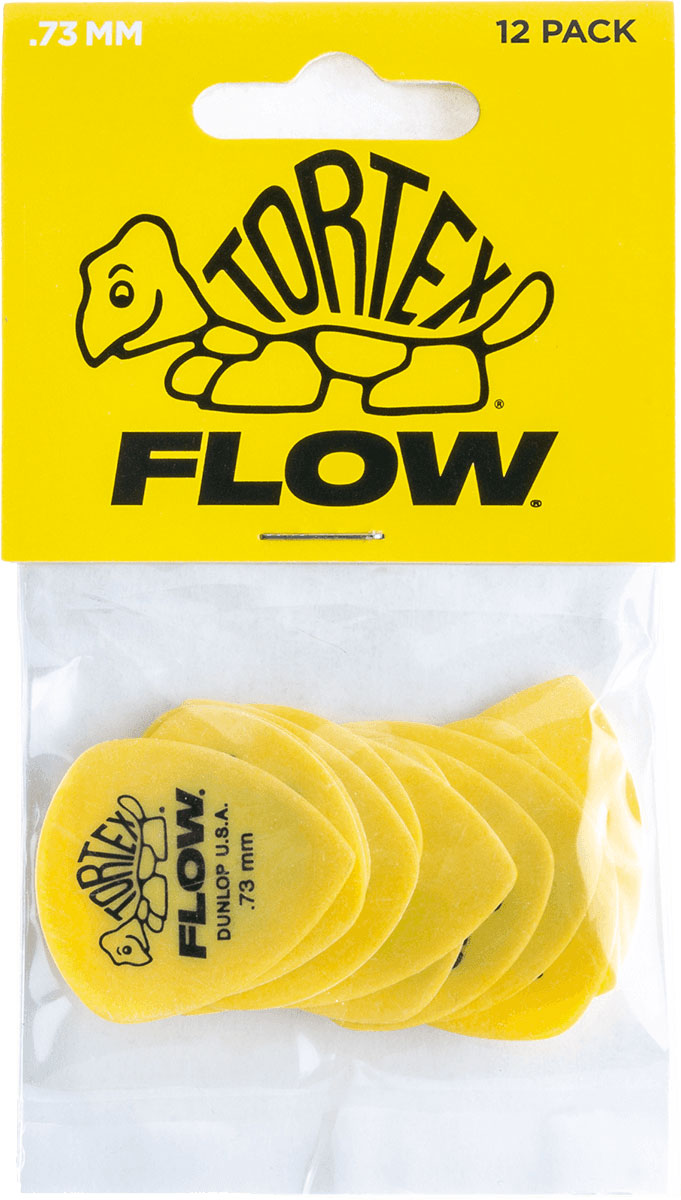 JIM DUNLOP Tortex Flow Standard 0,73Mm Sachet De 12