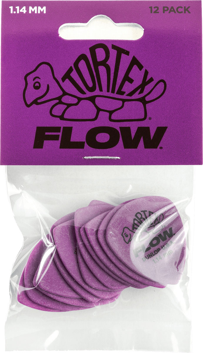 JIM DUNLOP Tortex Flow Standard 1,14Mm Sachet De 12
