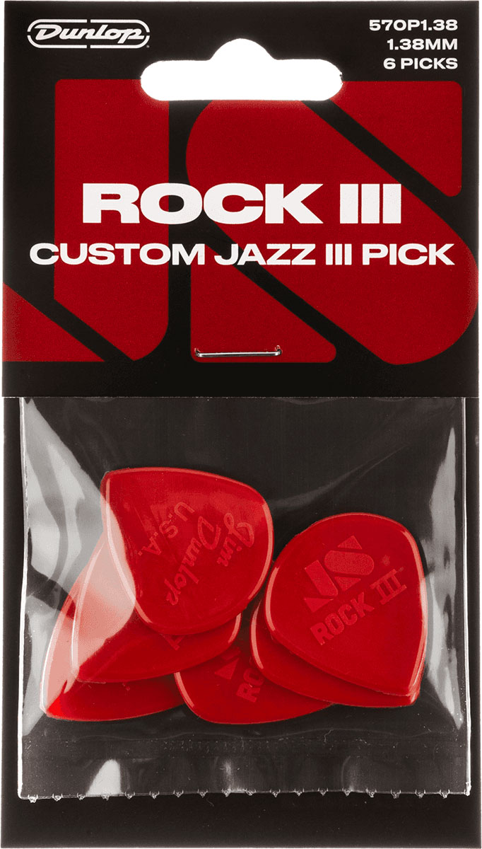 JIM DUNLOP MEDIATOR ROCK III CUSTOM JAZZ III BAG OF 6