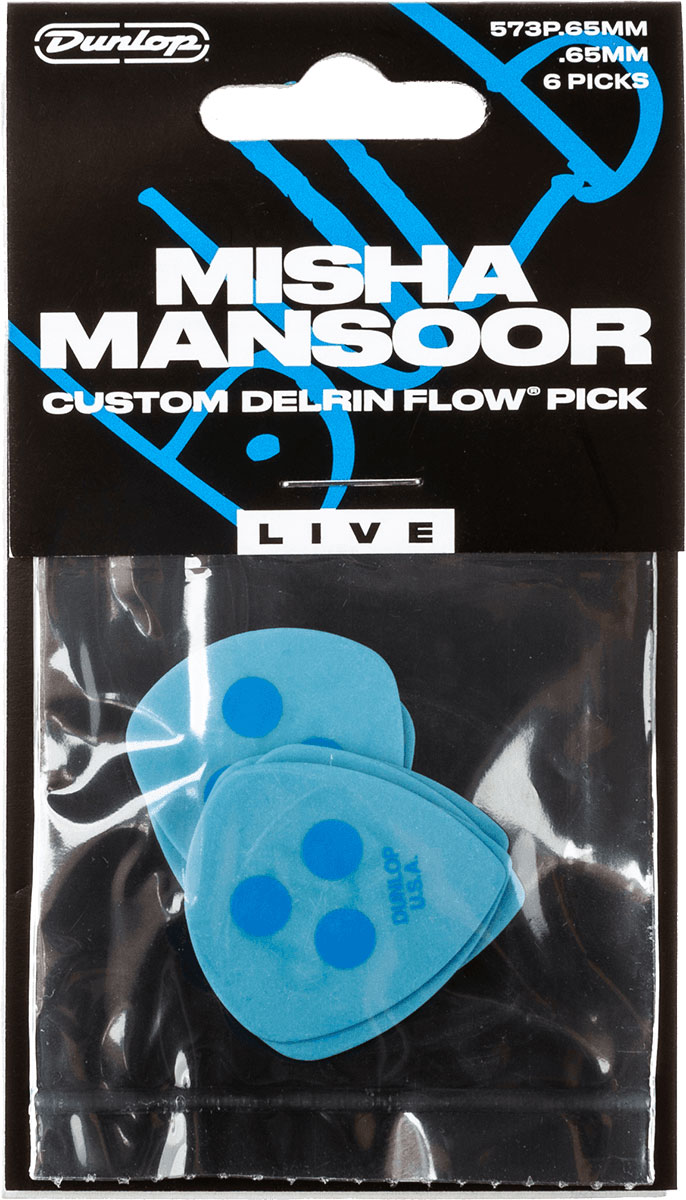 JIM DUNLOP Misha Mansoor Delrin Flow 0,65mm, par 6