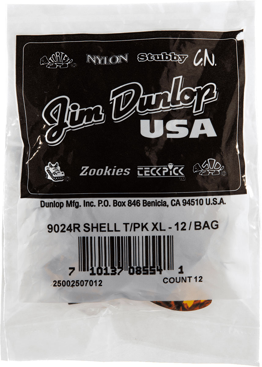 JIM DUNLOP 9024R ONGLET DE POUCE ECAILLE XL, PACK DE 12