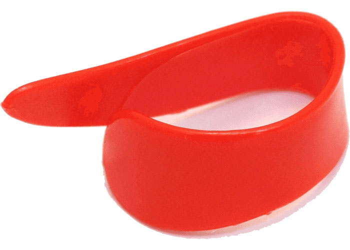 JIM DUNLOP THUMB NAIL RED MEDIUM BAG OF 12