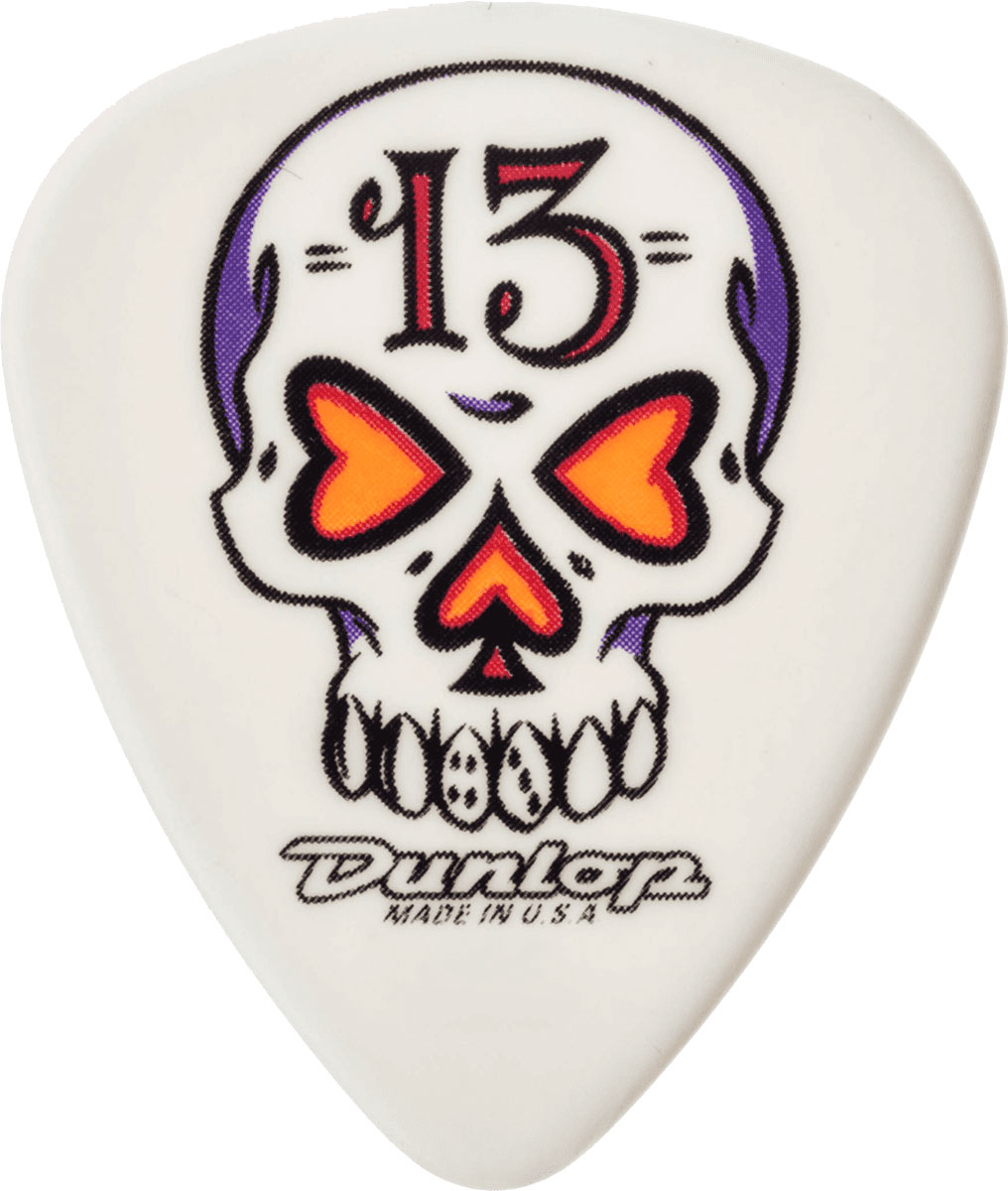 JIM DUNLOP A.Forbes, par 36, Skull, White, 0.60mm